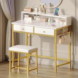 vanity desk without mirror